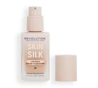 Makeup Revolution, Skin Silk Serum Foundation, Light to Medium Coverage, Contains Hyaluronic Acid, F8, 23ml