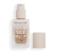 Makeup Revolution, Skin Silk Serum Foundation, Light to Medium Coverage, Contains Hyaluronic Acid, F12, 23ml