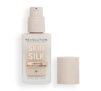 Makeup Revolution, Skin Silk Serum Foundation, Light to Medium Coverage, Contains Hyaluronic Acid, F2, 23ml