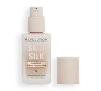 Makeup Revolution, Skin Silk Serum Foundation, Light to Medium Coverage, Contains Hyaluronic Acid, F7, 23ml
