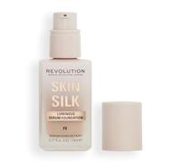 Makeup Revolution, Skin Silk Serum Foundation, Light to Medium Coverage, Contains Hyaluronic Acid, F9, 23ml