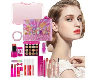Makeup Sets, 26 Pièces avec Bâton Fard à Paupières Bandeau Démaquillant, Maquillage Résistant À L'Eau Pour Scène Théâtre Photo Voyage Danse