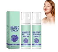 Makeup Setting Spray Spray Fixant Hydratant, 2 x 100ml Fixateur de maquillage longue tenue, Transparent et léger, Pour un teint radieux et un éclat Naturel