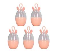 Makeup Sponge Box Cute Cartoon Large Capacity Portable Beauty Egg Storage Container Organizer for Women Girls 5pcs Plastic Transparent