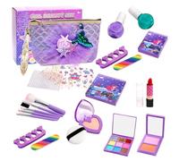 Makeup Toy Set, Washable Makeup Set, Kids Makeup Toy, Cosmetic Toy Beauty Set, 22-piece washable makeup set for kids, perfect beauty toy washable cosmetic toy set for kids ages 3-12