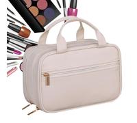 Makeup Travel Bag, Cosmetic Organizer Pouch, Toiletry Storage Case, Large Capacity Double-Layer Design Waterproof Divider for Cosmetics Skincare Beauty Products Women Travel Use