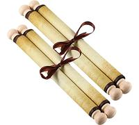 Makevivi Lot de 2 rouleaux de papier vierge avec tiges en bois, pour liste coquine ou belle, écriture, vœux de mariage, invitation, lettre d'amour, accessoire de cosplay, Renaissance, 18 x 77,5 cm