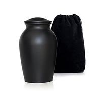 MAKEY'S Urne funéraire commémorative pour chien - Urne funéraire pour cendres de chien - Urne souvenir pour cendres - Noir - Taille M