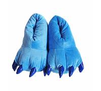 MAKFORT Adulte Unisexe Velours Griffe De La Patte Animale Chaud Chausson Chaussure Vert nouveauté Monster Pince Pantoufles Idéal Cadeau Noël Automne/Hiver…
