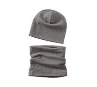 MAKFORT Ensemble Bonnet et Tour de Cou d'Hiver pour Enfant Chaud Coton Beanie Chapeau et Écharpe Kit Élastique pour Naissance Bébé Fille Garçon