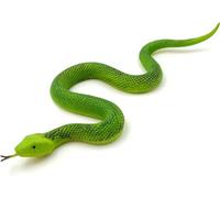 MAKFORT Réaliste Faux Serpent Jouet en Caoutchouc Souple Serpent Figurine de Jardin Serpent intimidant Les Oiseaux et Les écureuils,Figurine Jouet Halloween Party Preference décoration Malice Prop