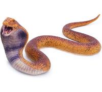 MAKFORT Serpent élastique en caoutchouc souple - Farces réalistes pour le poisson d'avril - Jouet d'Halloween (cobra)