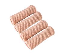 Makhry 4pcs Réglables Capuchons D'orteils et Casquette de Doigt Del D'orteils avec Silicone Matériel de Protection (L)