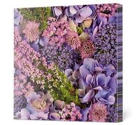 Maki Lot de 20 serviettes en papier de soie 3 plis pour découpage, déjeuner, 33 cm x 33 cm (violet automne)