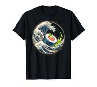 Maki Sushi et Vague Japonaise Art Japonais T-Shirt