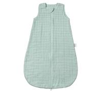 MAKIAN - Gigoteuse Ete en Gaze, Legère, Tog 1, sans Manches - Turbulette Legere en 100% Coton Respirant Oeko-Tex - (Vert Menthe, 70 cm)