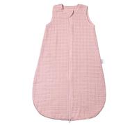 MAKIAN - Gigoteuse Ete en Gaze, Legère, Tog 1, sans Manches - Turbulette Legere en 100% Coton Respirant Oeko-Tex - (Rose Poudré, 90 cm)