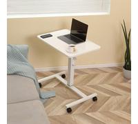 Makika Bureau Debout Réglable en Hauteur - Surélevé pour Travailler Assis et Debout - Table Laptop Compact au Design Moderne pour Home Office