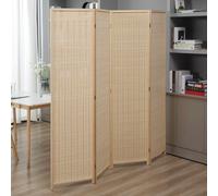 Makika Cloison / Séparation de pièce en bambou Pliable - Naturel Marron clair