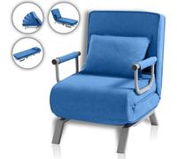 Makika Fauteuil-lit Canapé-lit Ted pliable en bleu