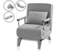 Makika Fauteuil-lit Canapé-lit Ted pliable en gris