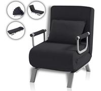 Makika Fauteuil-lit Canapé-lit Ted pliable en noir