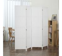Makika Cloison / Séparation de pièce en papier et bois Pliable - Blanc Angulaire
