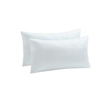 Makimoo Lot de 2 Taies d’Oreiller 30 x 50 cm, Douces, Durables et Respectueuses de la Peau, Taies 100% Microfibre (Blanches)