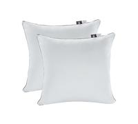 Makimoo Premium Lot de 2 Oreillers avec Taies Antiacariens Amovibles, Garnissage 3D Fibre Polyester, 45 x 45 cm Qualité Hotel,Oreillers en Microfibre, Super Doux