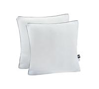Makimoo Premium Lot de 2 Oreillers avec Taies Antiacariens Amovibles, Garnissage 3D Fibre Polyester, 50 x 50 cm Qualité Hotel,Oreillers en Microfibre, Super Doux