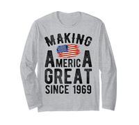 Making America Great Since 1956, 70 Ans, Hommes et Femmes Manche Longue