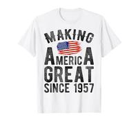 Making America Great Since 1957, Hommes et Femmes de 69 Ans T-Shirt