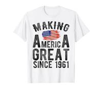 Making America Great Since 1961, Hommes et Femmes de 65 Ans T-Shirt