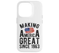 Making America Great Since 1963 Year Old Men Women Coque pour iPhone 14 Pro