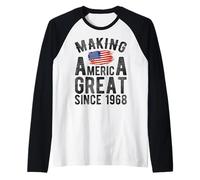 Making America Great Since 1968, Hommes et Femmes de 58 Ans Manche Raglan