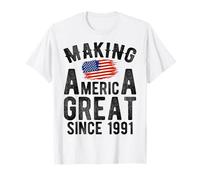 Making America Great Since 1991 Anniversaire 35 Ans T-Shirt