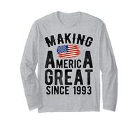 Making America Great Since 1993 Year Old Men Women Manche Longue