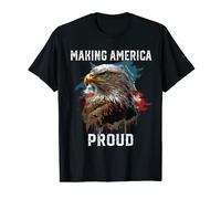 Making America Proud American Bald Eagle Patriotisme T-Shirt