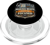 Making Beats me Permet de Rester concentré sur l'état d'esprit d'un producteur PopSockets PopGrip pour MagSafe
