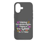 Making Breakthroughs One Syllable At A Time Speech Therapy Coque pour iPhone 17