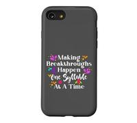 Making Breakthroughs One Syllable At A Time Speech Therapy Coque pour iPhone SE (2020) / 7/8
