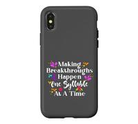 Making Breakthroughs One Syllable At A Time Speech Therapy Coque pour iPhone X/XS