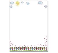 Making Friends Papier papeterie - 40 feuilles - Idéal pour l'école, les camps et les fêtes