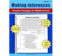 Making Inferences Grade 7: Reading Comprehension Practice Inferencing Workbook for Middle School