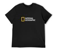 Making National Geographic Logo Short Sleeve Mens T-Shirt XL Black