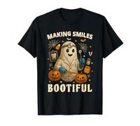 Making Smiles Bootiful Funny Halloween Dentist Ghost Dental T-Shirt