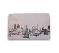 Making the Grade Lot de 50 cartes pour coffret cadeau - 8,9 x 5,7 cm - Village de toile d'hiver