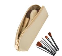 Making Up Travel Sac, Sac de Maquillage pour Les Voyages | Piste cosmétique à Fermeture éclair Portable - Organisateur de Maquillage de Grande capacité Organisateur de Toilette de Voyage PU multif
