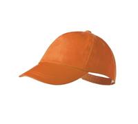 makio Casquette de baseball pour garçon et fille, 5 panneaux aux couleurs vives. 100 % coton, avec trous de ventilation et fermeture réglable. Casquette pour enfants de 4 à 13 ans, orange, 30