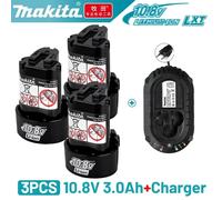 Makita 10.8v batterie 3Ah, batterie de remplacement Rechargeable brita BL1013 BL1020 BL1030, batterie pour outil électrique TD090D LCT203W Makita3.0AhX1